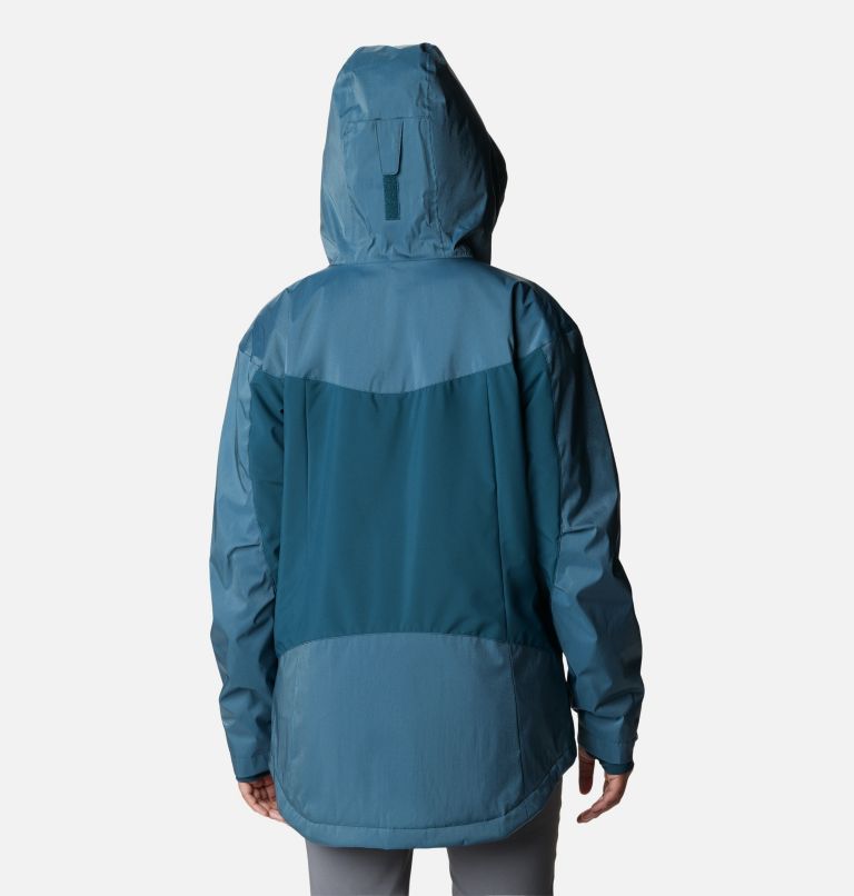 Thumbnail: Women's Point Park Waterproof Insulated Walking Jacket, Color: Night Wave Sheen, Night Wave, image 2