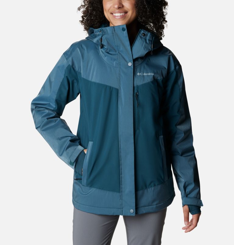Women's Point Park Waterproof Insulated Walking Jacket, Color: Night Wave Sheen, Night Wave, image 1