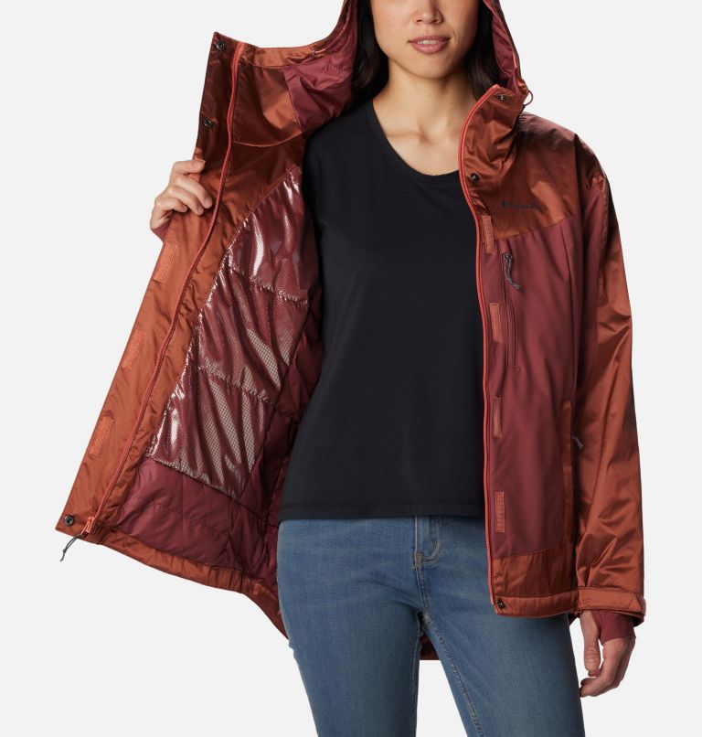Point Park Insulated Jacket | 852 | S, Color: Faded Peach Sheen, Beetroot, image 5