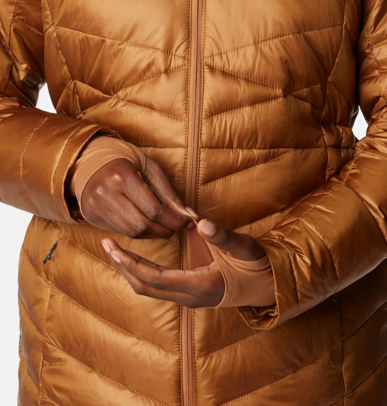 Women's Joy Peak Mid Jacket, Color: Camel Brown, image 7