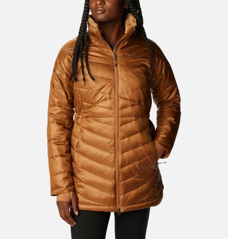 Columbia Joy Peak Novelty Mid Jacket Womens Large Black Puffer