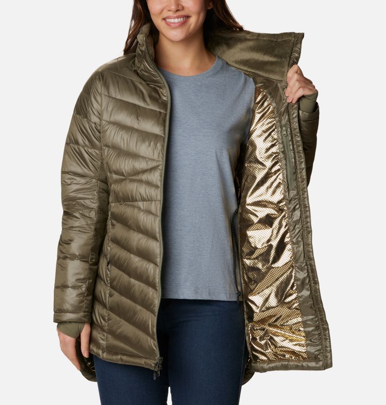 Women's Joy Peak Mid Jacket, Color: Stone Green, image 5