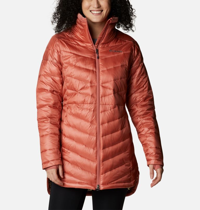 Thumbnail: Women's Joy Peak Mid Omni-Heat Infinity Jacket, Color: Dark Coral, image 1