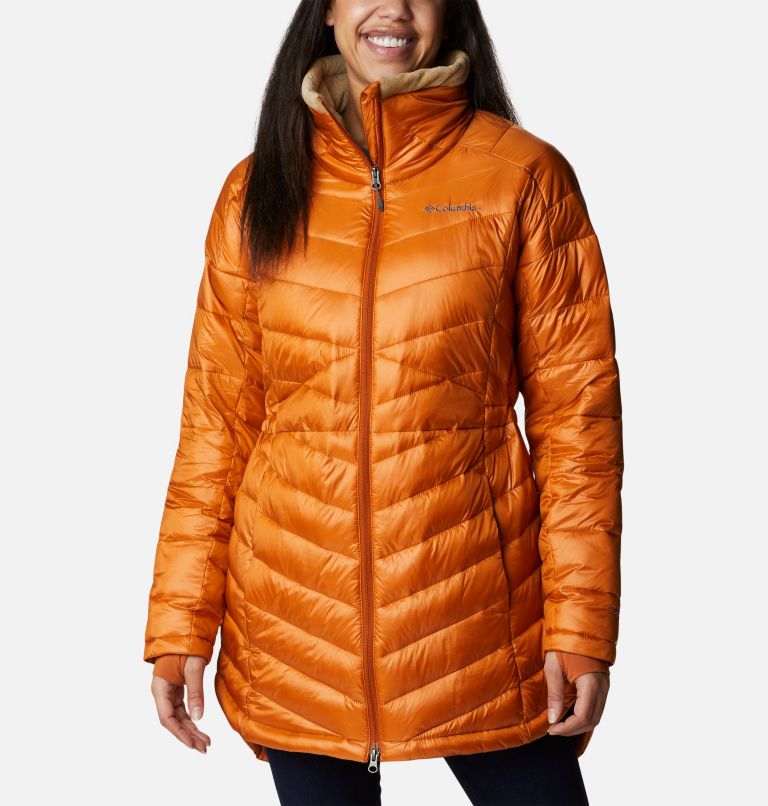 Thumbnail: Women's Joy Peak Mid Omni-Heat Infinity Jacket, Color: Warm Copper, image 1