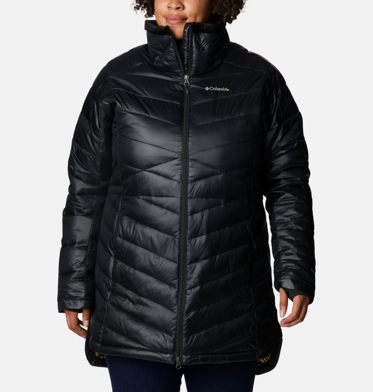 Thumbnail: Women's Joy Peak Mid Omni-Heat Infinity Jacket - Plus Size, Color: Black, image 1