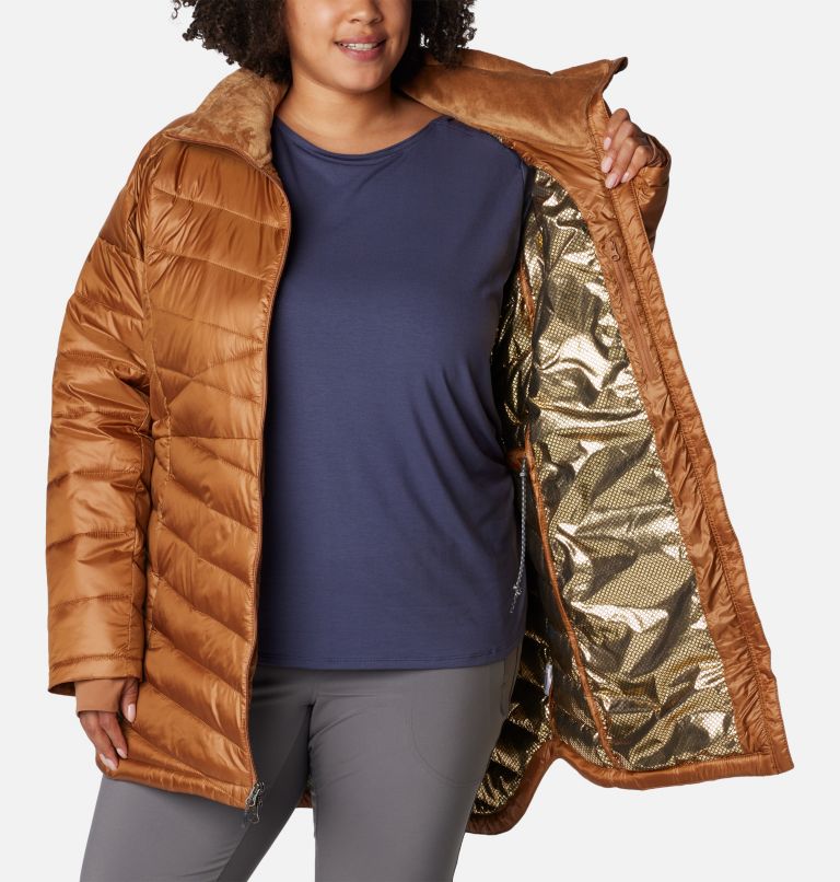 Women's Joy Peak Mid Jacket - Plus Size, Color: Camel Brown, image 5