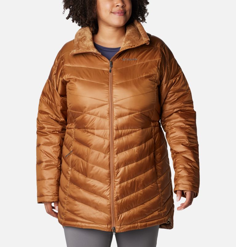 Thumbnail: Women's Joy Peak Mid Jacket - Plus Size, Color: Camel Brown, image 1