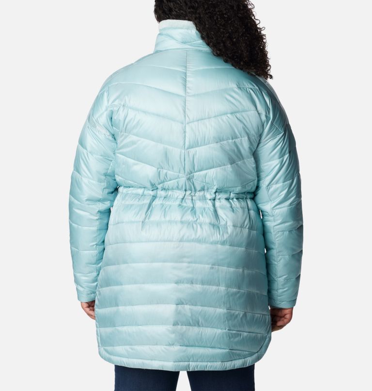 Women's Joy Peak Mid Jacket - Plus Size, Color: Aqua Haze, image 2