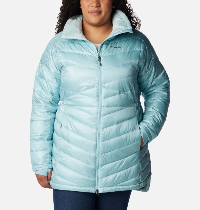 Women's Joy Peak Mid Jacket - Plus Size, Color: Aqua Haze, image 1