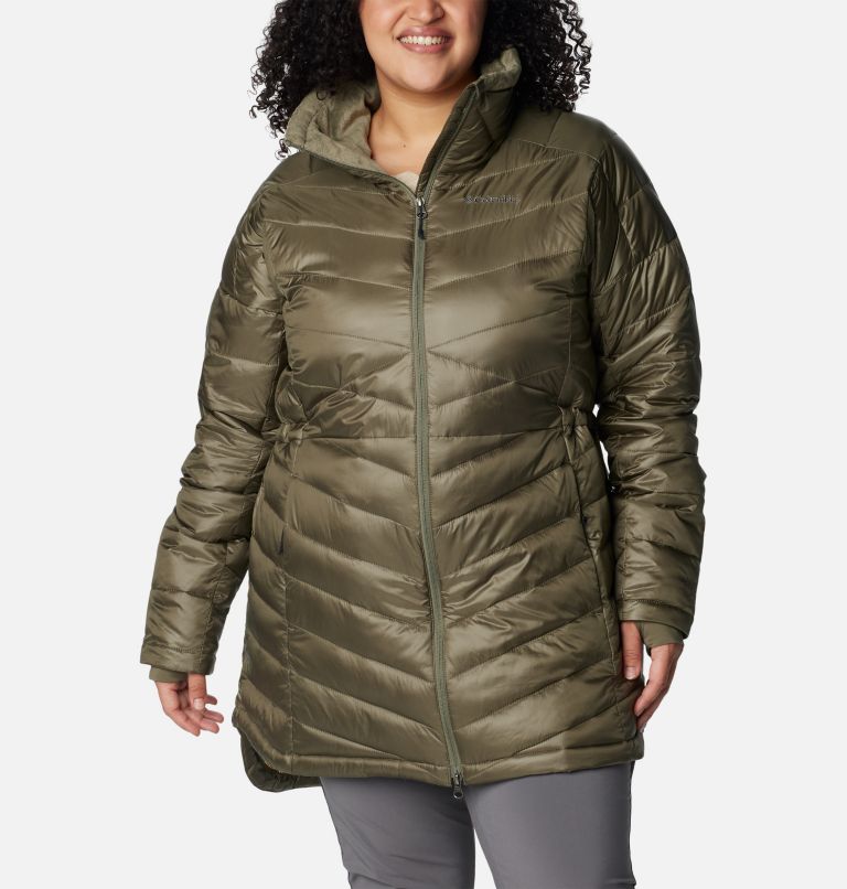 Women's Joy Peak Mid Jacket - Plus Size, Color: Stone Green, image 1