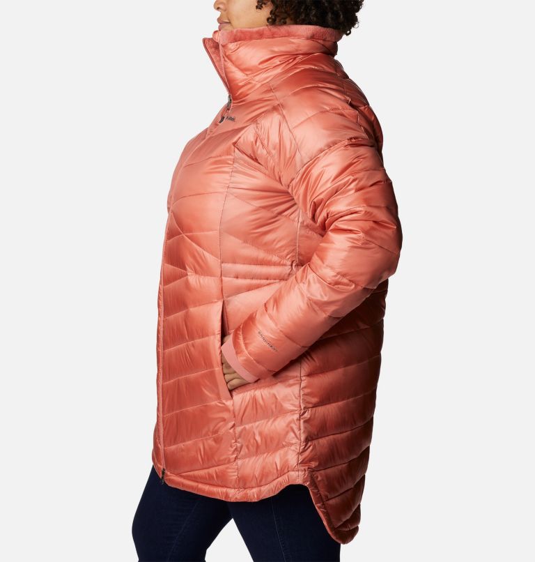 Women's Joy Peak Mid Omni-Heat Infinity Jacket - Plus Size, Color: Dark Coral, image 3