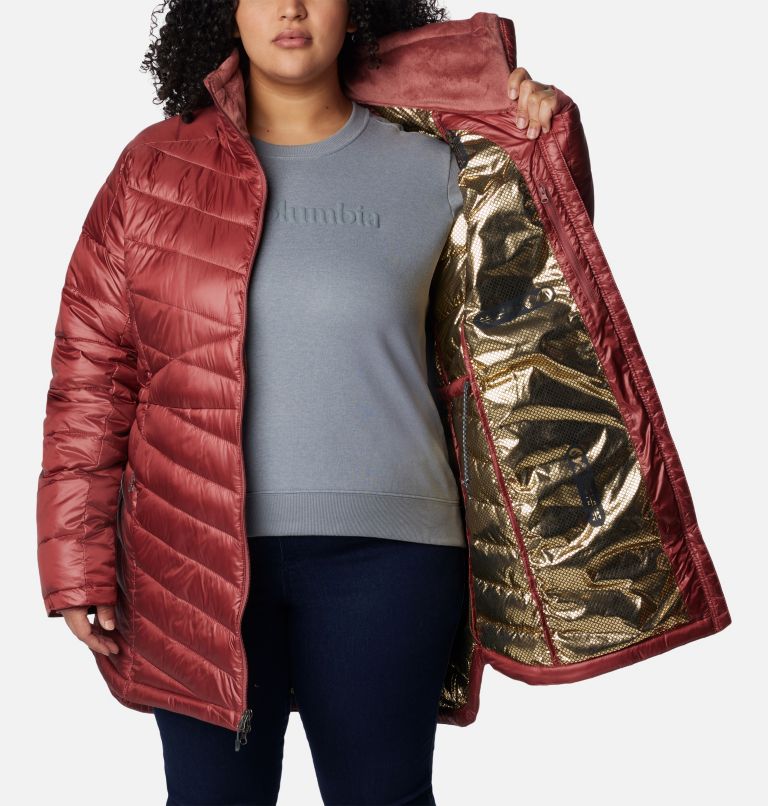 Women's Joy Peak Mid Jacket - Plus Size, Color: Beetroot, image 5
