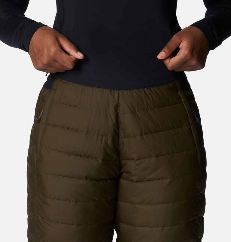 Thumbnail: Women's Powder Lite Pants, Color: Olive Green, Black, image 4