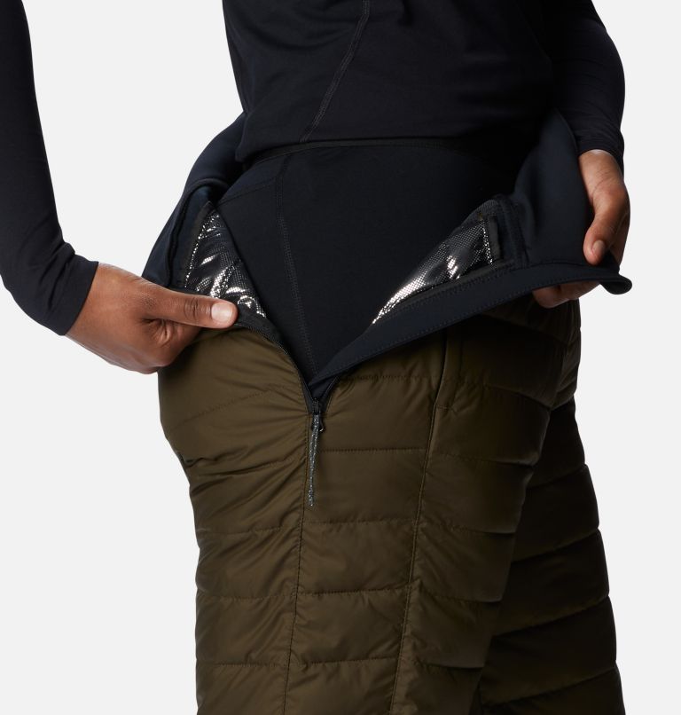 Thumbnail: Women's Powder Lite Pants, Color: Olive Green, Black, image 6