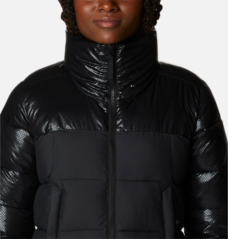 Women's High Divide Black Dot Jacket, Color: Black, image 4