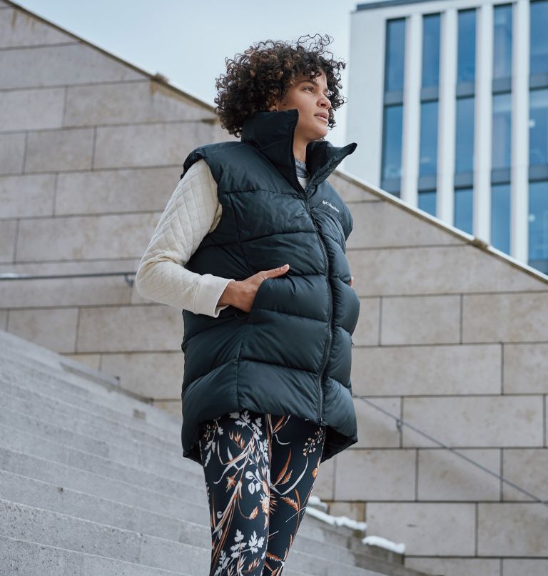 Mid length puffer vest sale