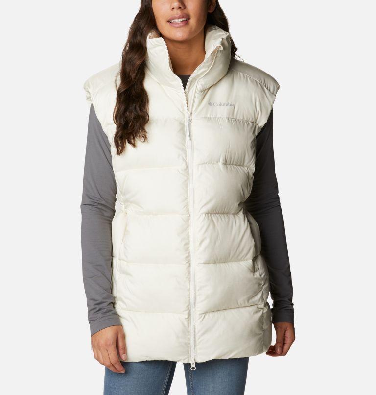 Mid length shop puffer vest