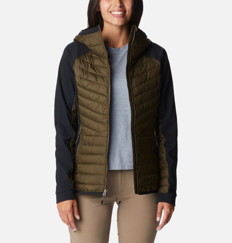 Columbia Chaqueta híbrida Powder Lite con capucha para mujer