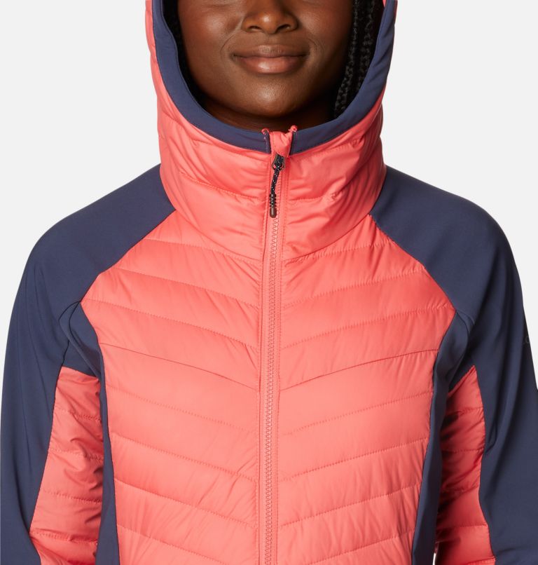 Powder Lite Hybrid Hooded Jacket | 614 | XXL, Color: Blush Pink, Nocturnal, image 4