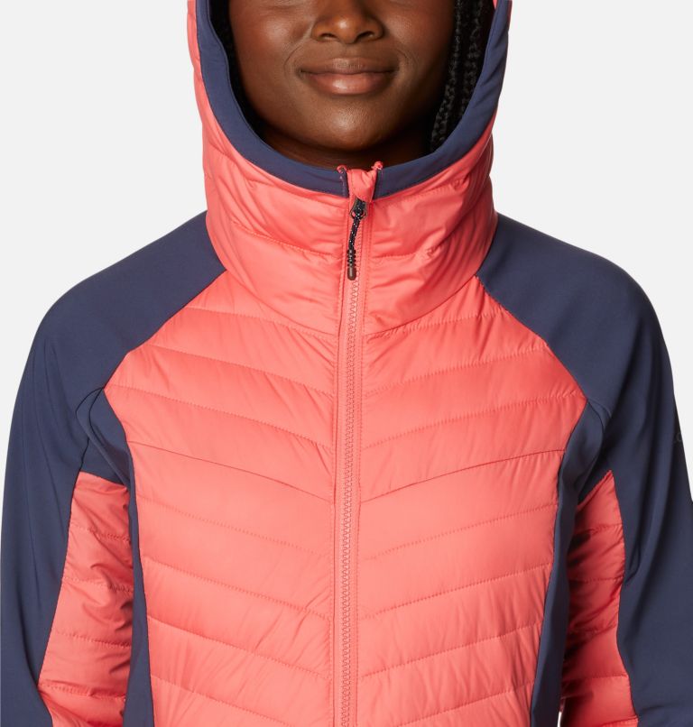 Columbia Chaqueta híbrida Powder Lite con capucha para mujer