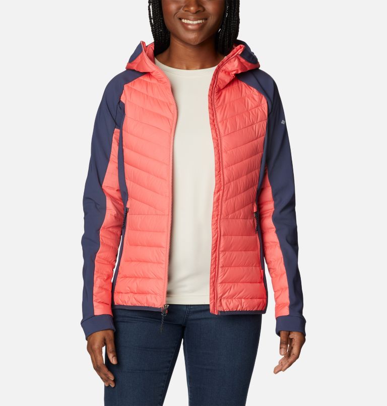 Thumbnail: Powder Lite Hybrid Hooded Jacket | 614 | M, Color: Blush Pink, Nocturnal, image 8