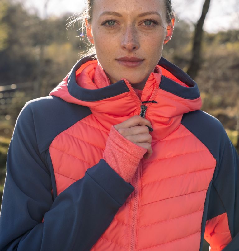 Chaqueta híbrida con capucha Powder Lite™ para mujer