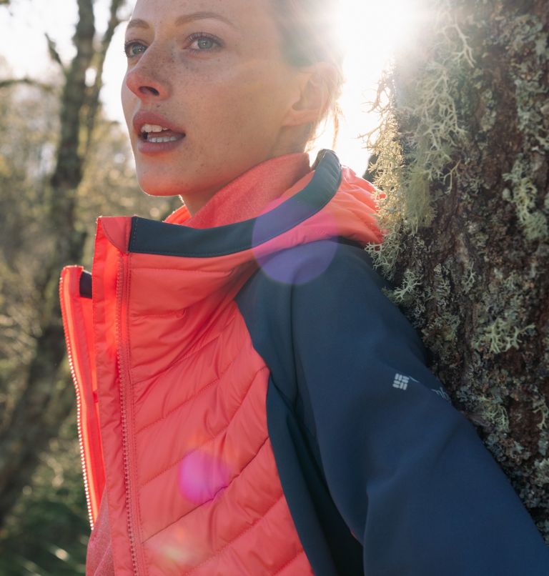 Powder Lite Hybrid Hooded Jacket | 614 | XXL, Color: Blush Pink, Nocturnal, image 9