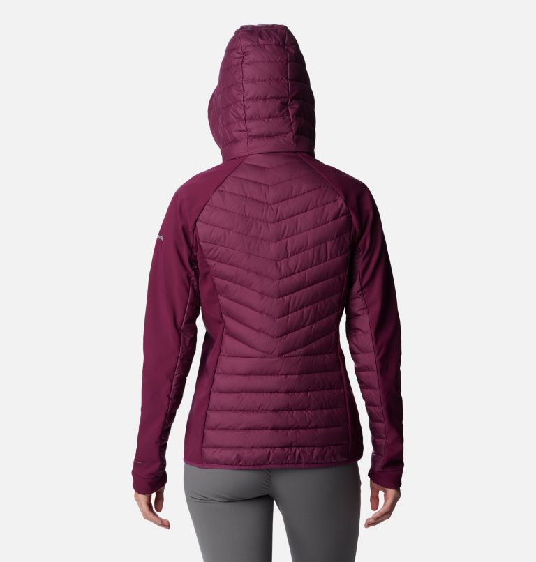 Thumbnail: Women's Powder Lite Insulated Hybrid Hooded Jacket, Color: Marionberry, image 2