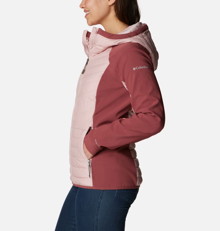 COLUMBIA-POWDER LITE SHERPA HYBRID FULL ZIP W DUSTY PINK/BEETROOT - Casaco  caminhada