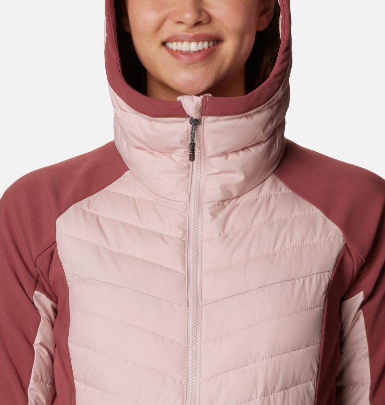 Pink hooded hot sale jacket