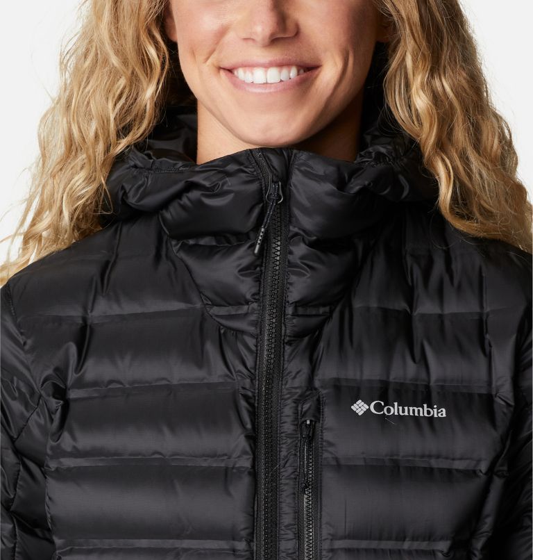 Women's Pebble Peak Down Hooded Jacket, Color: Black, image 4
