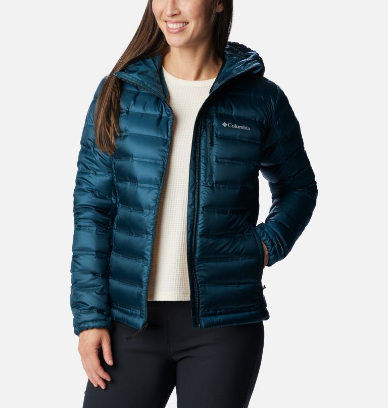 Columbia コロンビア Pebble Peak Down Hooded Jacket レディース-