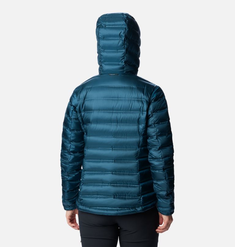 Women's Pebble Peak Down Hooded Jacket, Color: Night Wave, image 2