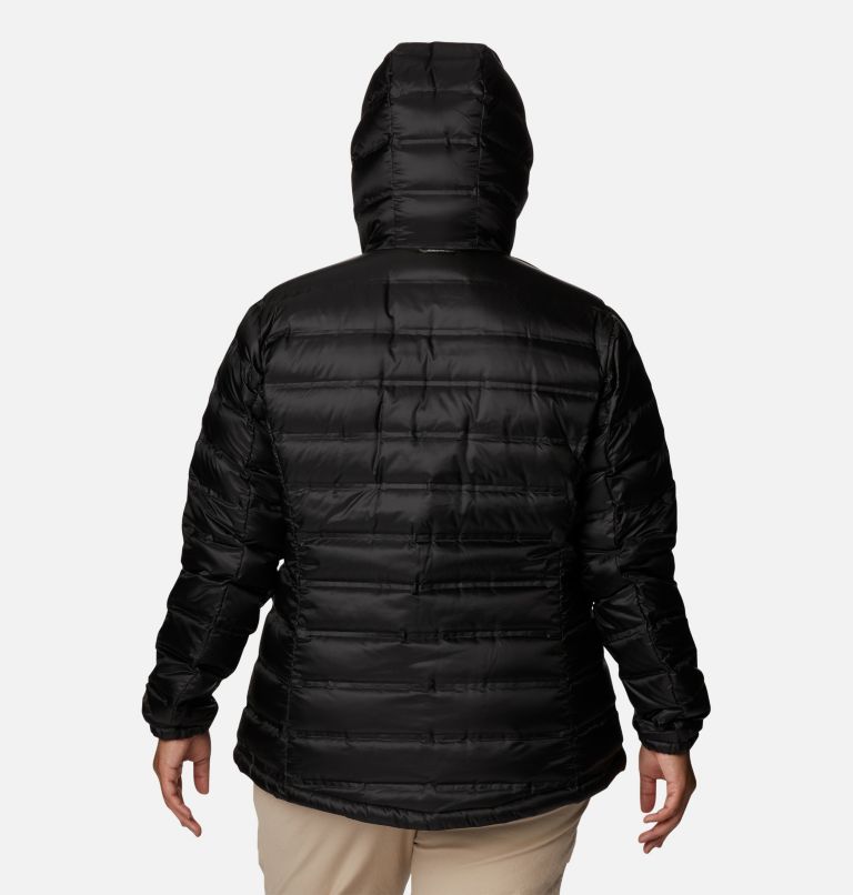 Women's Pebble Peak Down Hooded Jacket - Plus Size, Color: Black, image 2