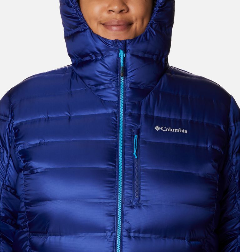 Women's Pebble Peak Down Hooded Jacket - Plus Size, Color: Dark Sapphire, image 4