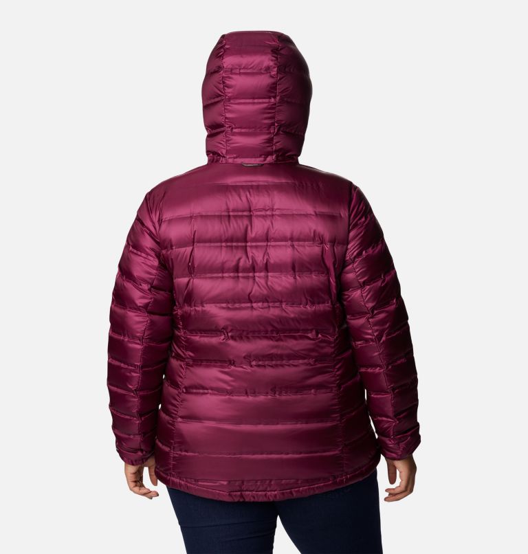 Women's Pebble Peak Down Hooded Jacket - Plus Size, Color: Marionberry, image 2
