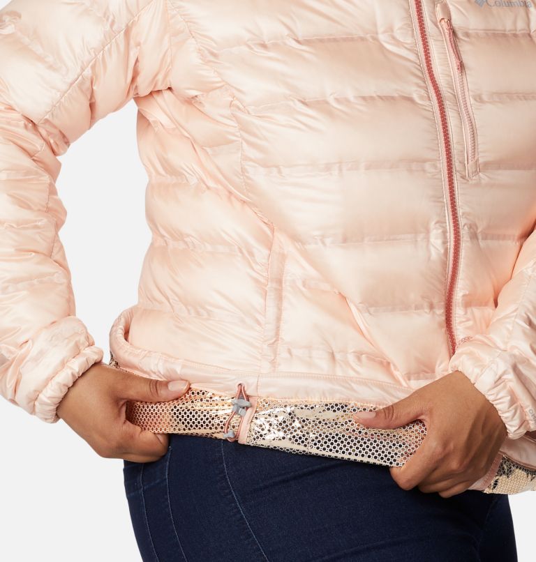 Thumbnail: Women's Pebble Peak Down Hooded Jacket - Plus Size, Color: Peach Blossom, image 7