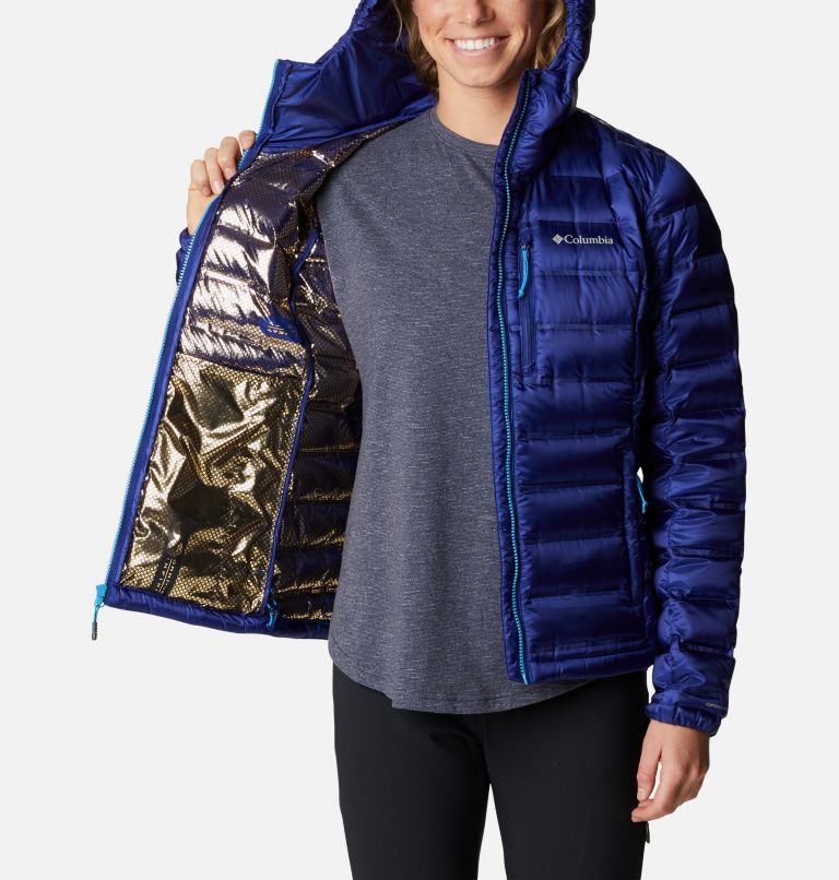Pebble Peak Down Hooded Jacket | 432 | XL, Color: Dark Sapphire, image 5