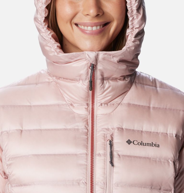 Pebble Peak Down Hooded Jacket | 626 | L, Color: Dusty Pink, image 4