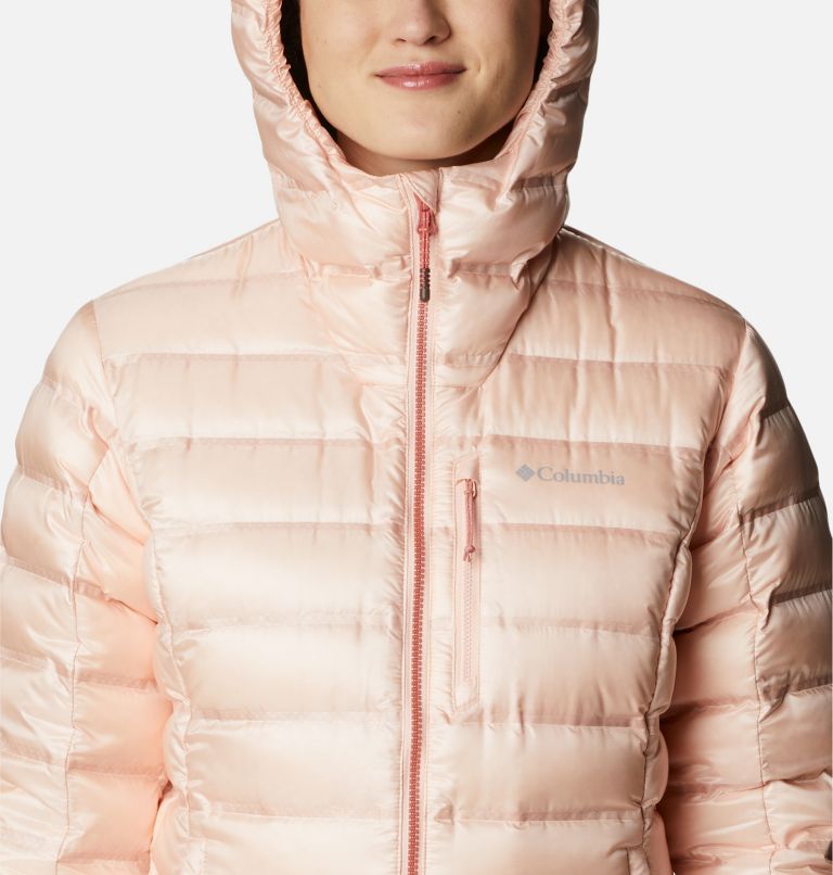 Pebble Peak Down Hooded Jacket | 890 | XS, Color: Peach Blossom, image 4