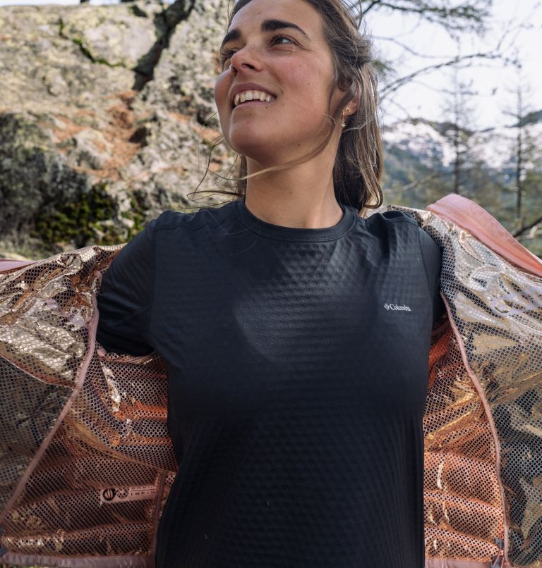 Pebble Peak Down Hooded Jacket | 890 | XS, Color: Peach Blossom, image 11