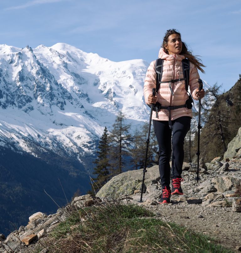 Pebble Peak Down Hooded Jacket | 890 | XS, Color: Peach Blossom, image 12