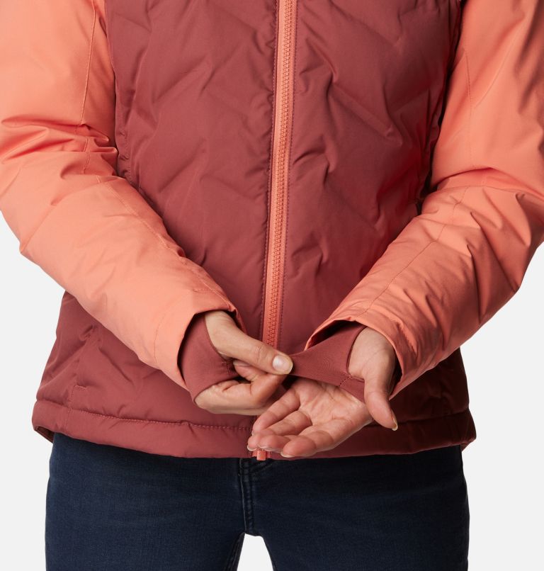 Manteau Grand Trek II Femme, Color: Beetroot, Faded Peach, image 7
