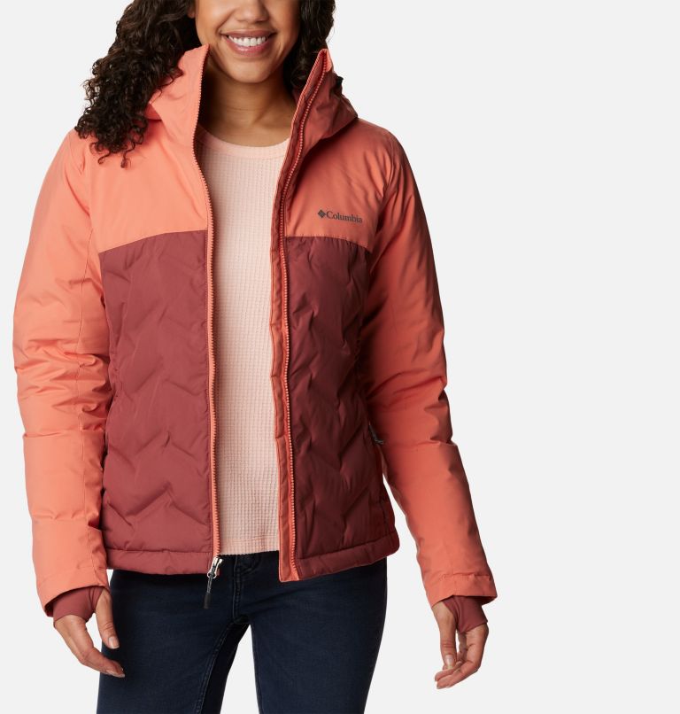 Manteau Grand Trek II Femme, Color: Beetroot, Faded Peach, image 8