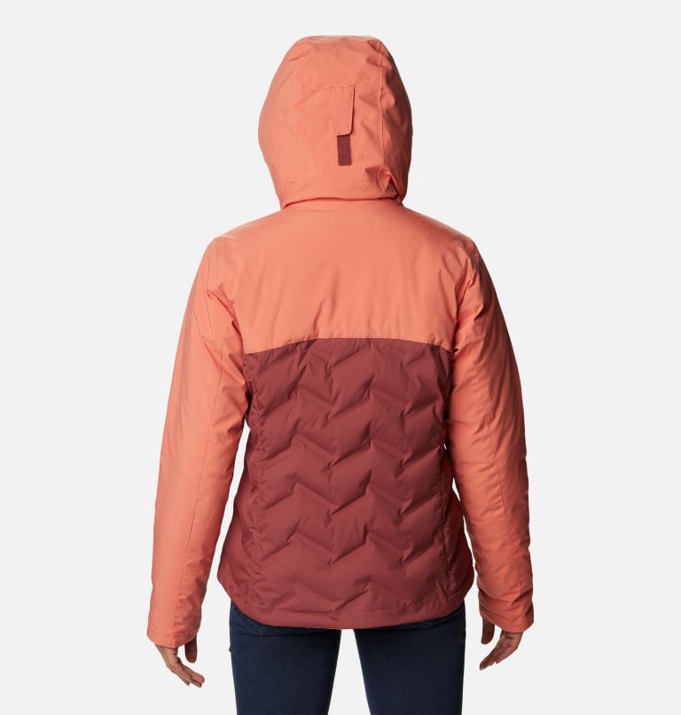 Manteau Grand Trek II Femme, Color: Beetroot, Faded Peach, image 2