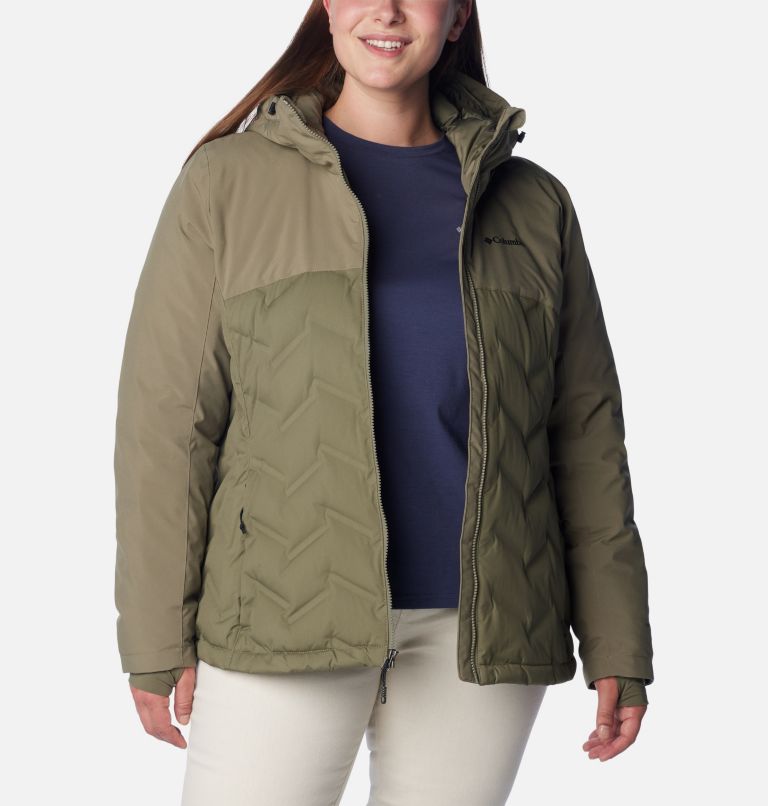 Women's Grand Trek II Down Jacket - Plus Size, Color: Stone Green, image 8