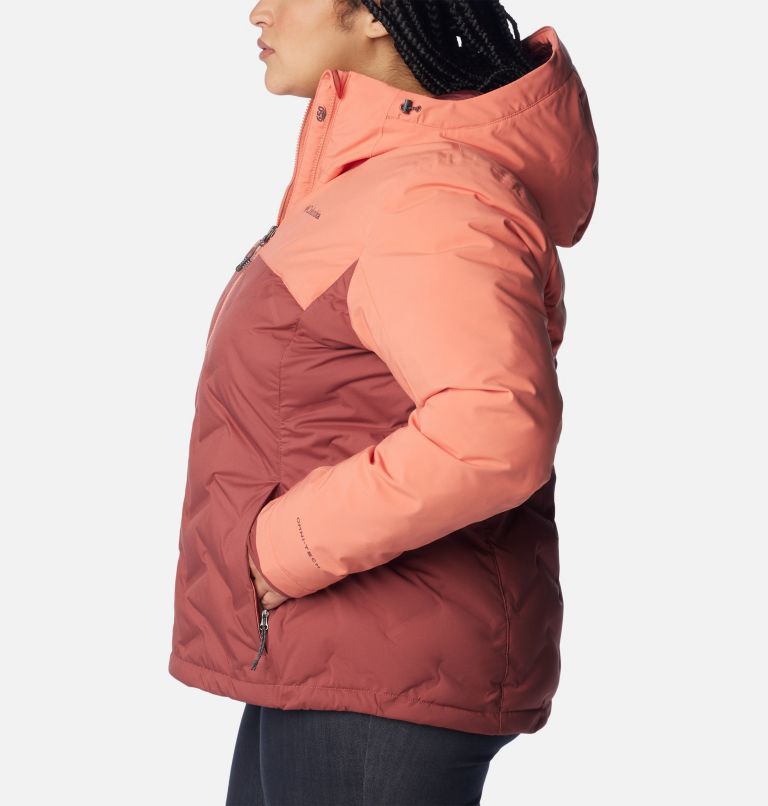 Manteau Grand Trek II Femme – Grande taille, Color: Beetroot, Faded Peach, image 3