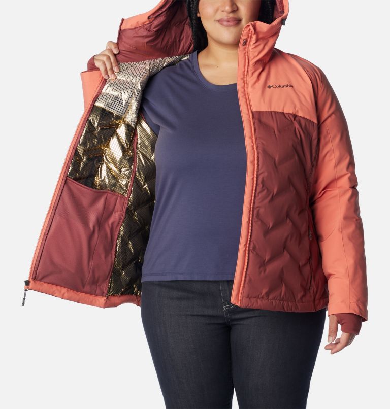 Manteau Grand Trek II Femme – Grande taille, Color: Beetroot, Faded Peach, image 5