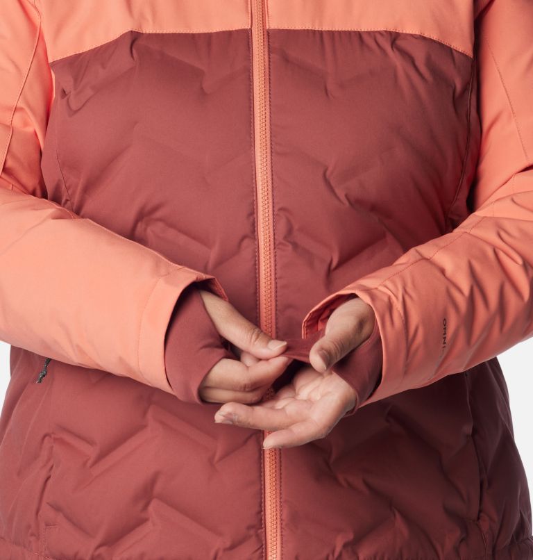 Manteau Grand Trek II Femme – Grande taille, Color: Beetroot, Faded Peach, image 7