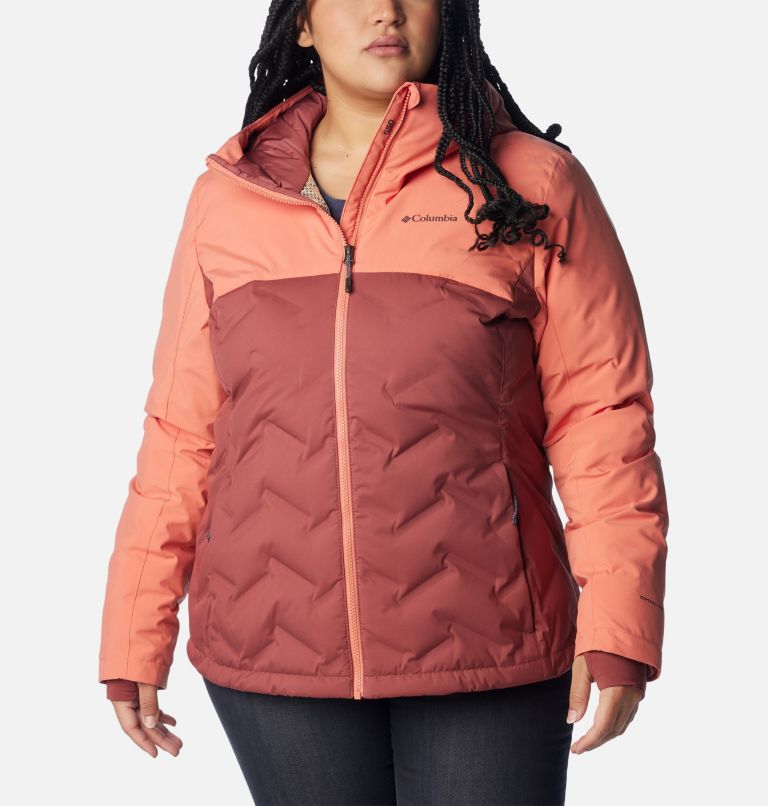 Manteau Grand Trek II Femme – Grande taille, Color: Beetroot, Faded Peach, image 1